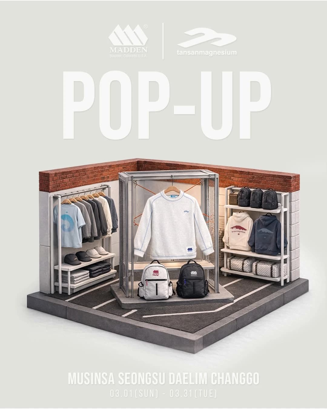 Madden x Tansan Magnesium Pop-up 1