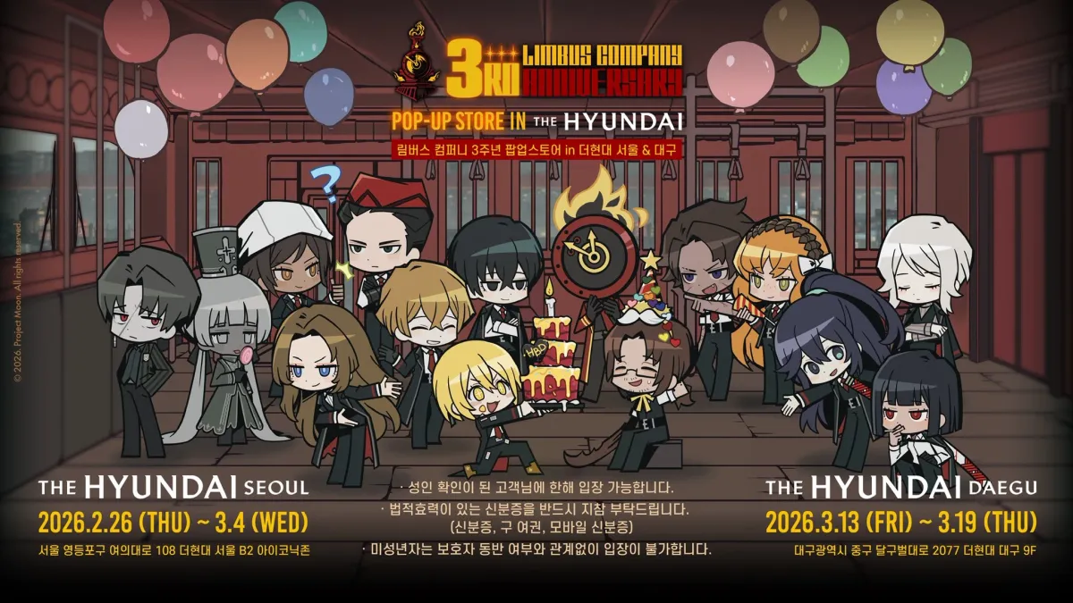 Limbus Company 3rd Anniversary Pop-up in Daegu 1