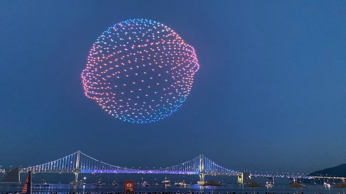 Gwangalli M Drone Light Show