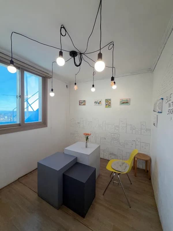 Blue House on The Stairs 4